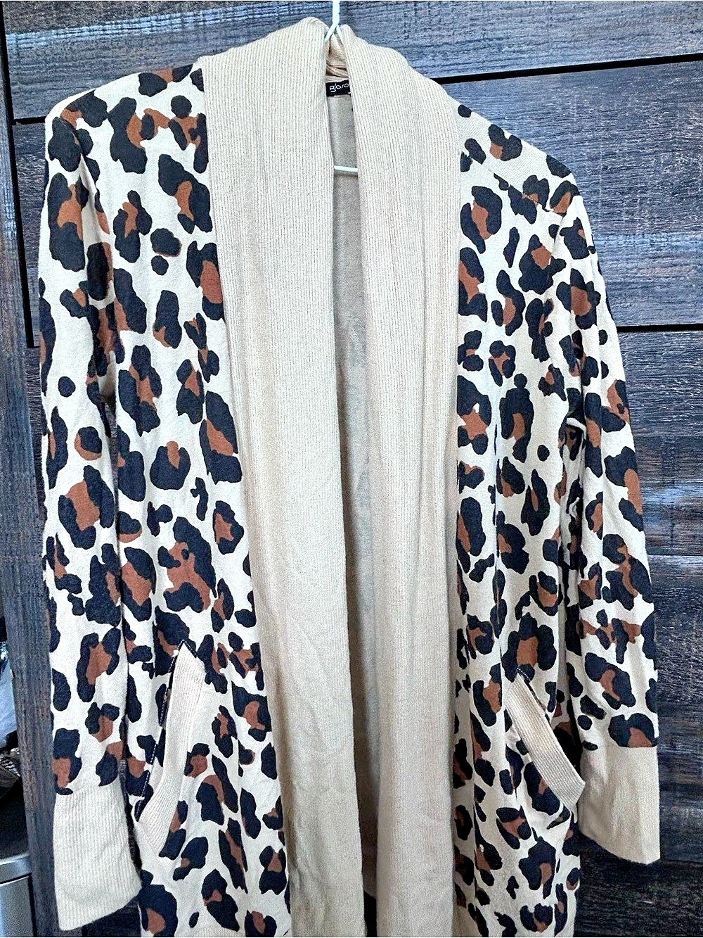 Shein Leopard Print Open Front Cardigan Size XS